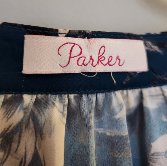 Parker Size S Floral High-Low Flowy Dress - Picture 6 of 10